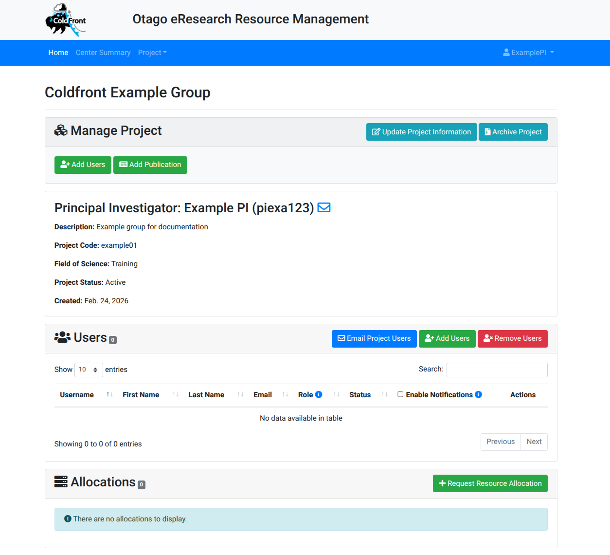 Project page