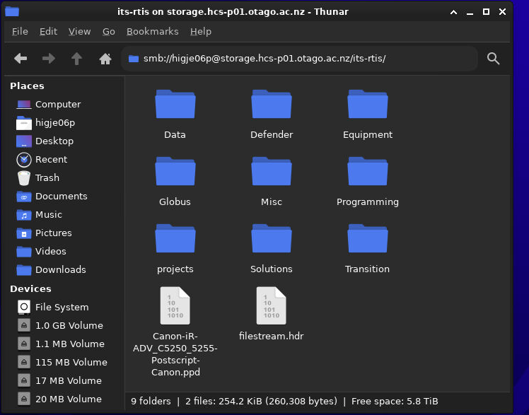 Connect to HCS - browsing hcs files in file browser
