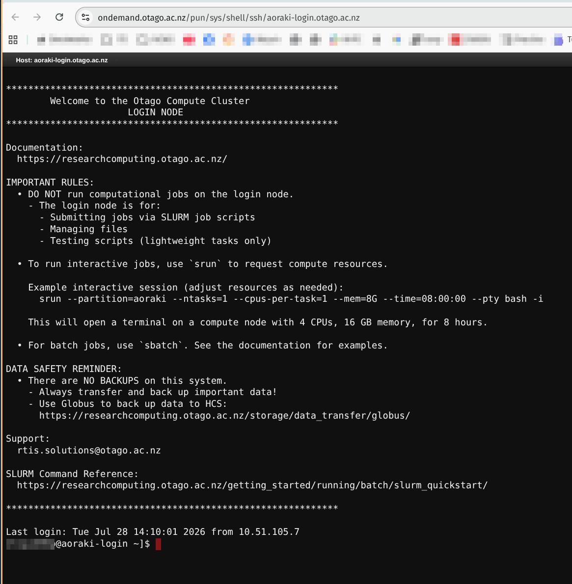 Open OnDemand Shell