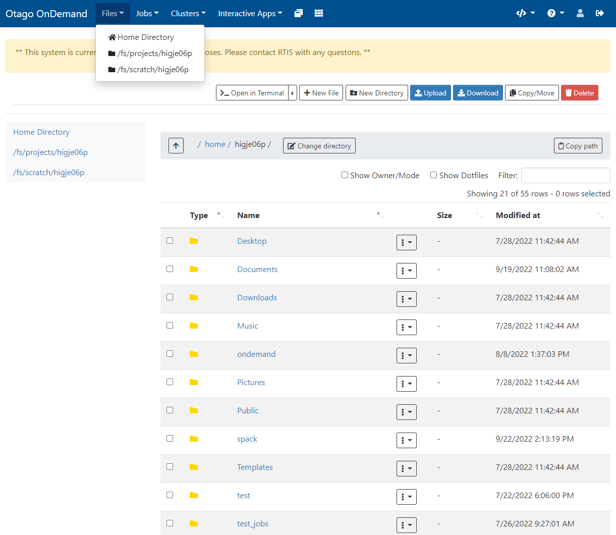 Open OnDemand Files App