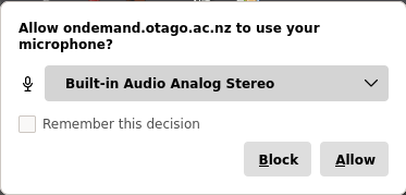 Allow/disallow microphone access.